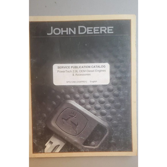 John Deere SPG1288 Catalog for PowerTech 2,9L OEM Engines Original - Picture 1 of 3